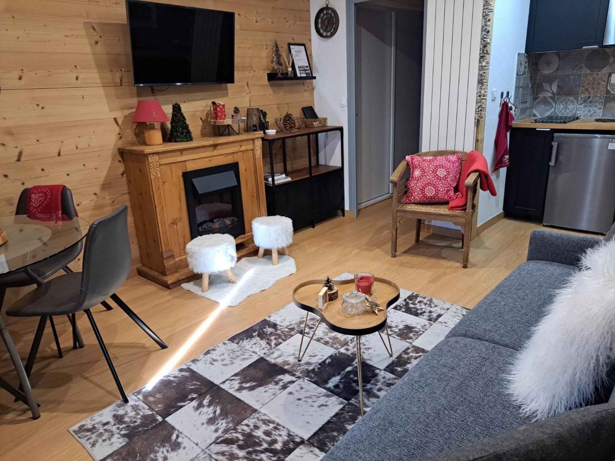 Studio 2 Alpes Style Chalet Au Pied De Telesiege Du Diable 莱德萨阿尔卑斯 外观 照片