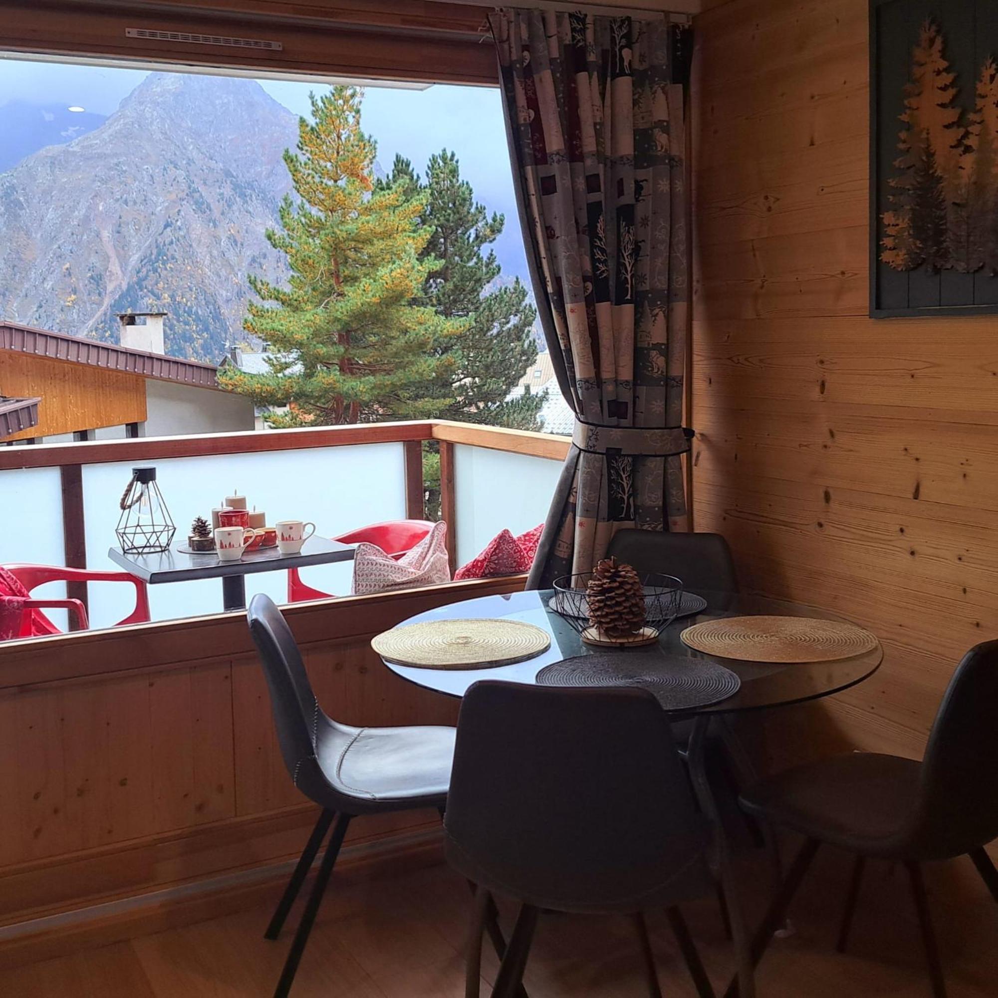 Studio 2 Alpes Style Chalet Au Pied De Telesiege Du Diable 莱德萨阿尔卑斯 外观 照片