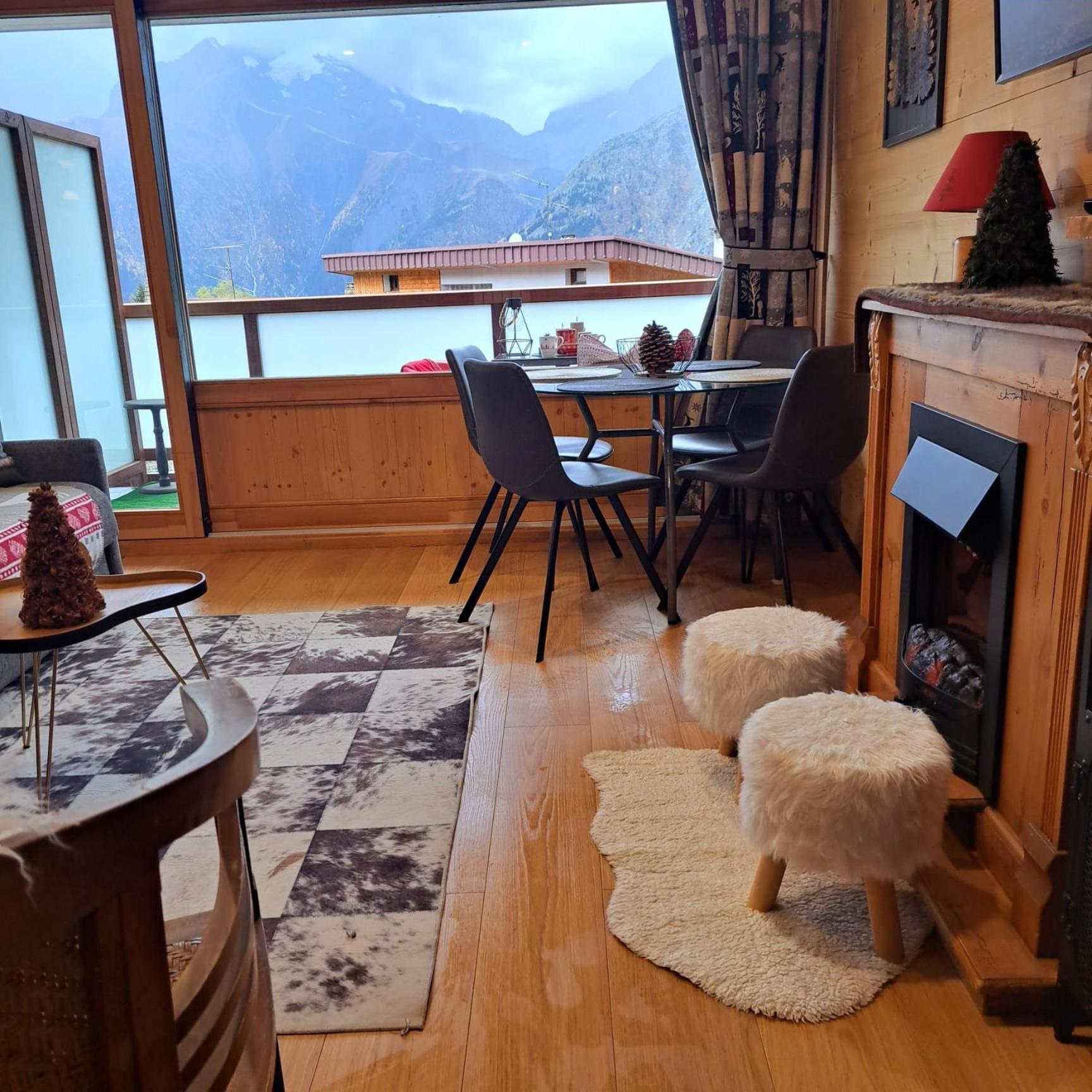 Studio 2 Alpes Style Chalet Au Pied De Telesiege Du Diable 莱德萨阿尔卑斯 外观 照片